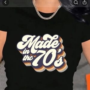 Black Graphic Tee - Made in the 70's